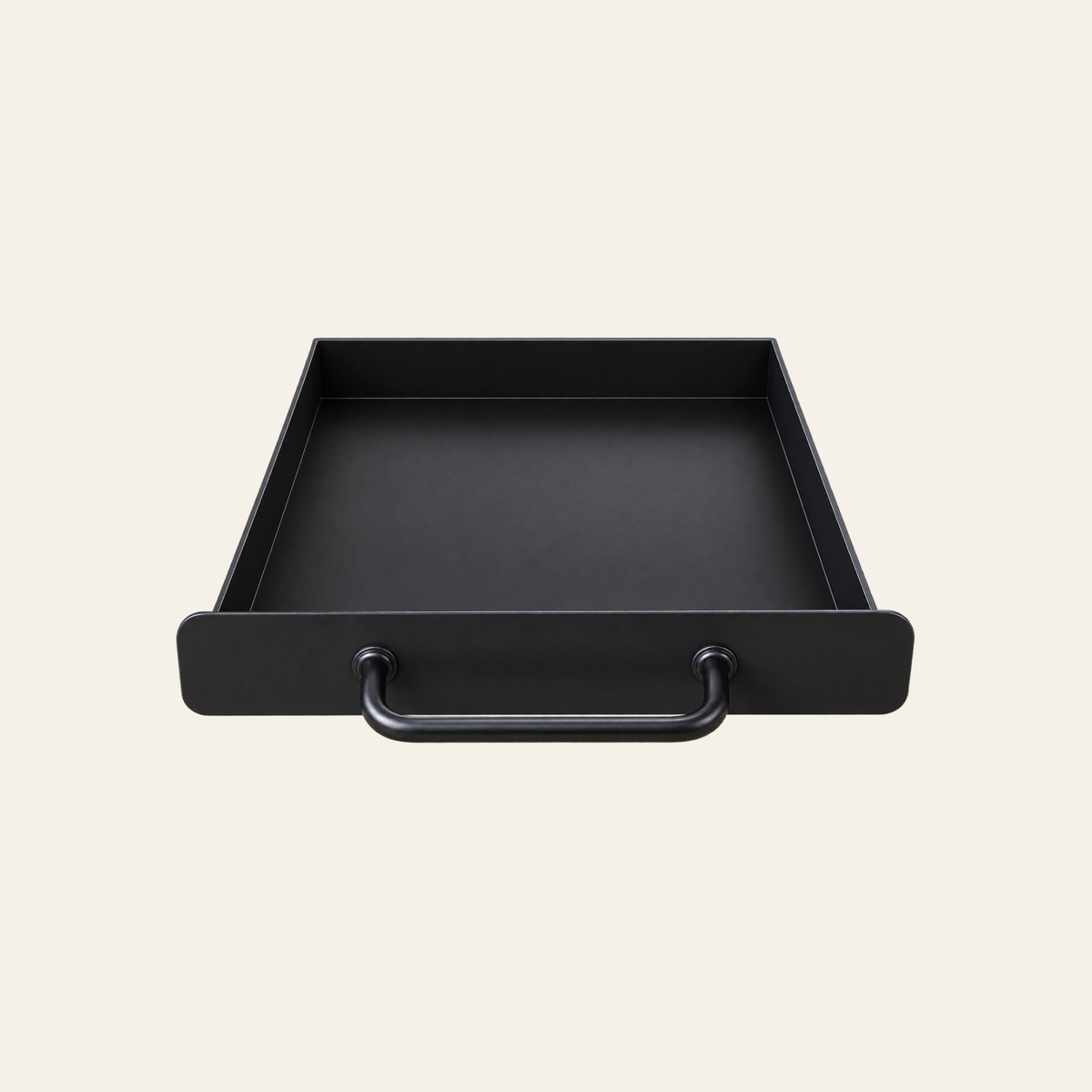 Removable ash drawer for The Forge Fire Pit with front handle for easy cleaning