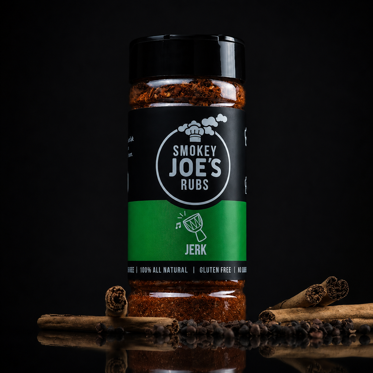 Smokey Joe's Jerk Seasoning in a 180 g shaker.
